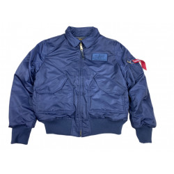 Фото: “Бомбер Alpha CWU 45/P Flight Jacket replica blue”, купить в интернет магазине