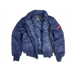 Фото: “Бомбер Alpha CWU 45/P Flight Jacket replica blue”