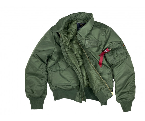 Фото: “Бомбер ALPHA CWU 45/P Flight jacket sage green”, купить в интернет магазине