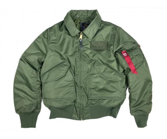Фото: “Бомбер ALPHA CWU 45/P Flight jacket sage green”, купить в интернет магазине