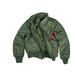 Фото: “Бомбер ALPHA CWU 45/P Flight jacket sage green”, купить в интернет магазине