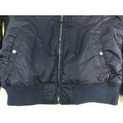 Фото: “Бомбер ALPHA MA-1 HOODED RIB FLICHT JACKET BLUE”