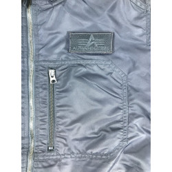 Фото: “Бомбер ALPHA MA-1 HOODED RIB FLICHT JACKET BLUE”
