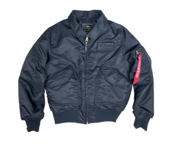 Фото: “Бомбер ALPHA CWU 45/P FLIGHT JACKET BLACK”, купить в интернет магазине