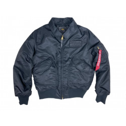 Фото: “Бомбер ALPHA CWU 45/P FLIGHT JACKET BLACK”, купить в интернет магазине