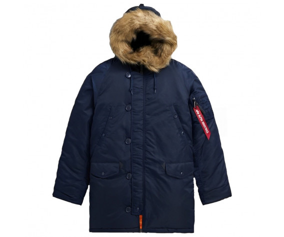 Фото: “Куртка ALPHA N-3B SLIM FIT REPLICA BLUE\ORANGE”, купить в интернет магазине