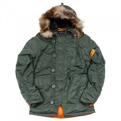 Фото: “Куртка Аляска Husky Denali Rifle, green-orange”