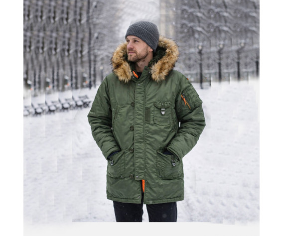 Фото: “Куртка Аляска Nord Denali Marshall Rifle, green orange, модель 2017,  M”, купить в интернет магазине