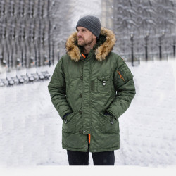 Фото: “Куртка Аляска Nord Denali Marshall Rifle, green orange, модель 2017,  M”, купить в интернет магазине