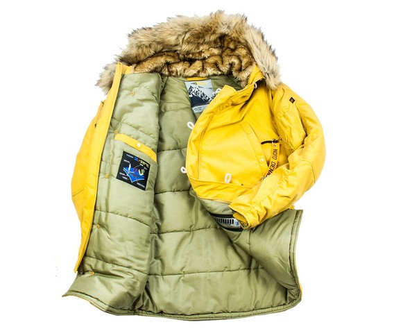 Фото: “Kуртка Аляска «N3B OXFORD APRICOT ORANGE» — EXTREME COLD WEATHER USAF PARKA”, купить в интернет магазине