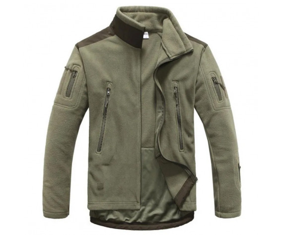 Фото: “Кофта флис SharkSkin без капюшона ОЛИВА”, купить в интернет магазине