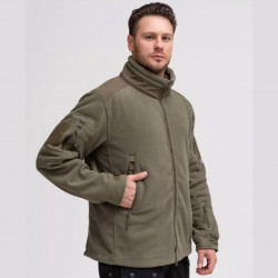 Фото: “Кофта флис SharkSkin без капюшона ОЛИВА”, купить в интернет магазине