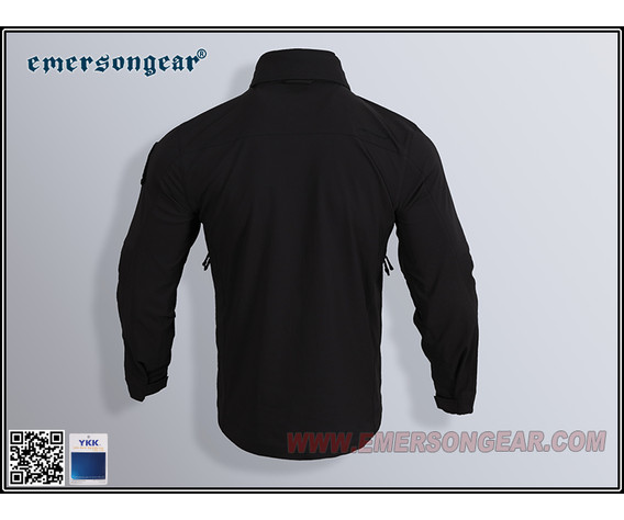 Фото: “Куртка ветровлагозащитная Emersongear Blue label Fog Softshell EMB9571BK”, купить в интернет магазине