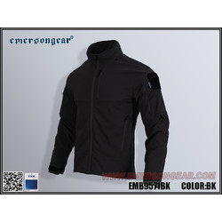 Фото: “Куртка ветровлагозащитная Emersongear Blue label Fog Softshell EMB9571BK”, купить в интернет магазине