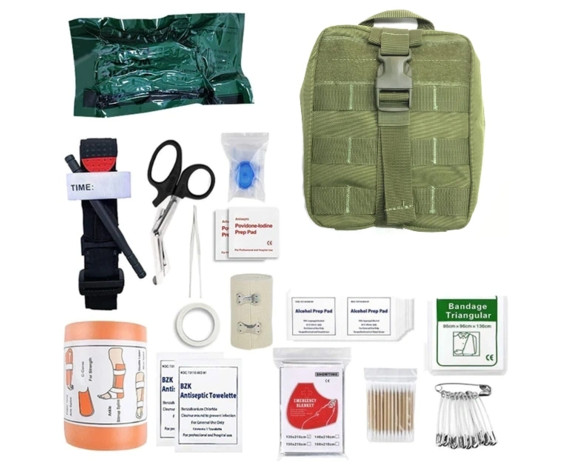 Фото: “Подсумок аптечка тактическая укомплектованная, отрывная Molle”, купить в интернет магазине