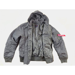 Фото: “Бомбер ALPHA L-2B HOODED NASA II FLTKT GUNMETAL”