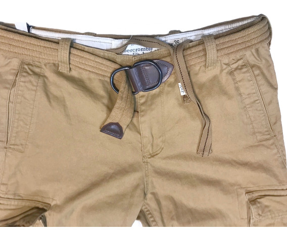 Фото: “Брюки Cargo Abercrombie & Fitch, бежевые”, купить в интернет магазине
