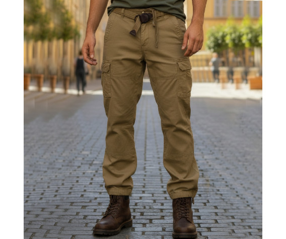 Фото: “Брюки Cargo Abercrombie & Fitch, бежевые”, купить в интернет магазине