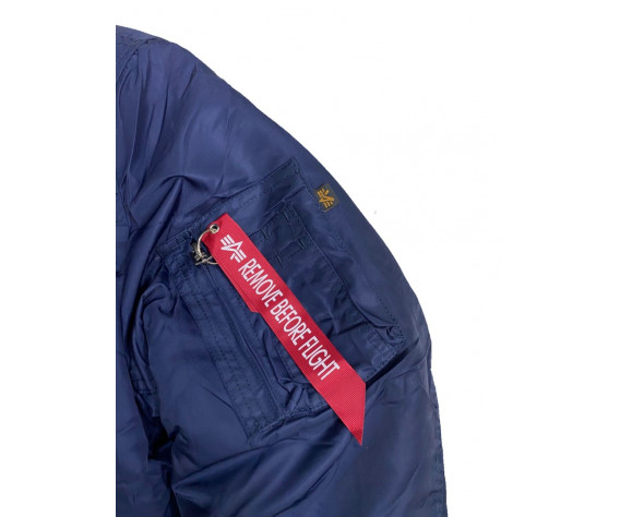 Фото: “Куртка Бомбер ALPHA с капюшоном СИНИЙ”, купить в интернет магазине