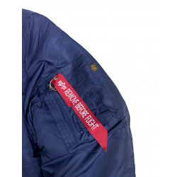 Фото: “Куртка Бомбер ALPHA с капюшоном СИНИЙ”