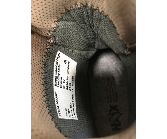 Фото: “Ботинки HAIX Combat Boots High Liability brown new GB”, купить в интернет магазине