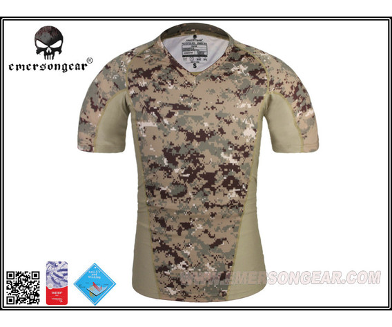Фото: “Футболка Emersongear Base Layer Camo Running Shirts EM9167R2 светлая цифра”, купить в интернет магазине