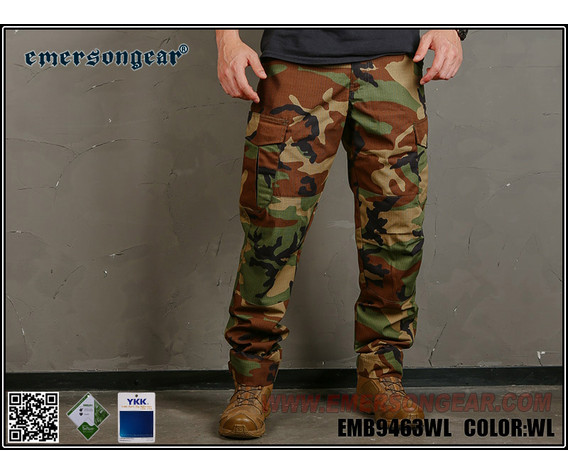 Фото: “Брюки Emersongear Blue Label Эргоном. посадка EM9463WL вудланд”, купить в интернет магазине