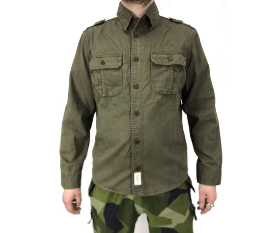 Фото: “Рубашка Abercrombil& Fith длин рук Рубашка Olive”, купить в интернет магазине