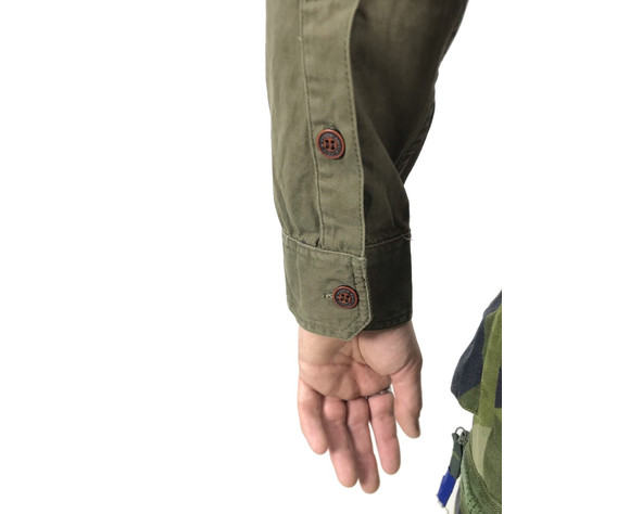 Фото: “Рубашка Abercrombil& Fith длин рук Рубашка Olive”, купить в интернет магазине