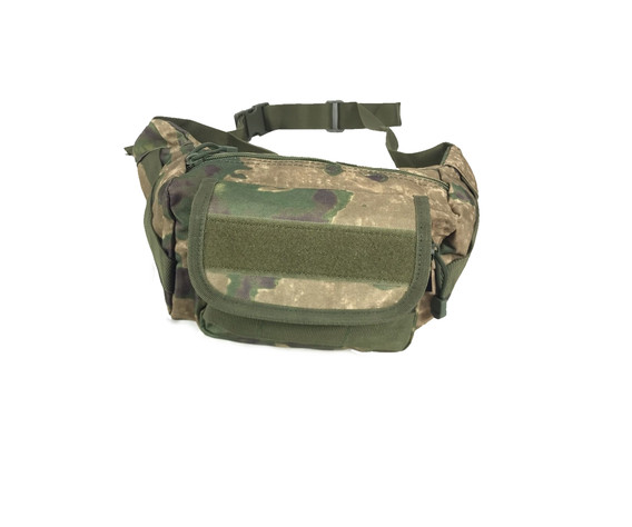 Фото: “Сумка поясная 7.26, зеленый камуфляж”, купить в интернет магазине